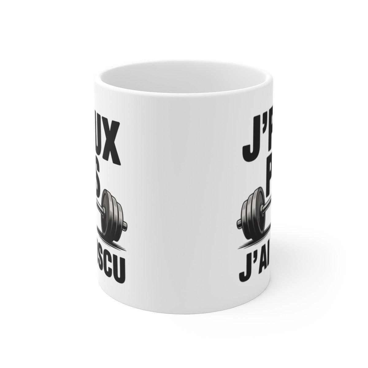 Mug Humour J’peux Pas J’ai Muscu – Tasse Céramique 325ml