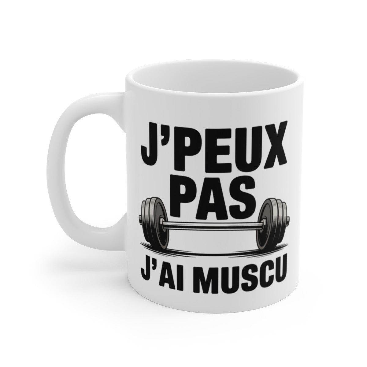 Mug Humour J’peux Pas J’ai Muscu – Tasse Céramique 325ml