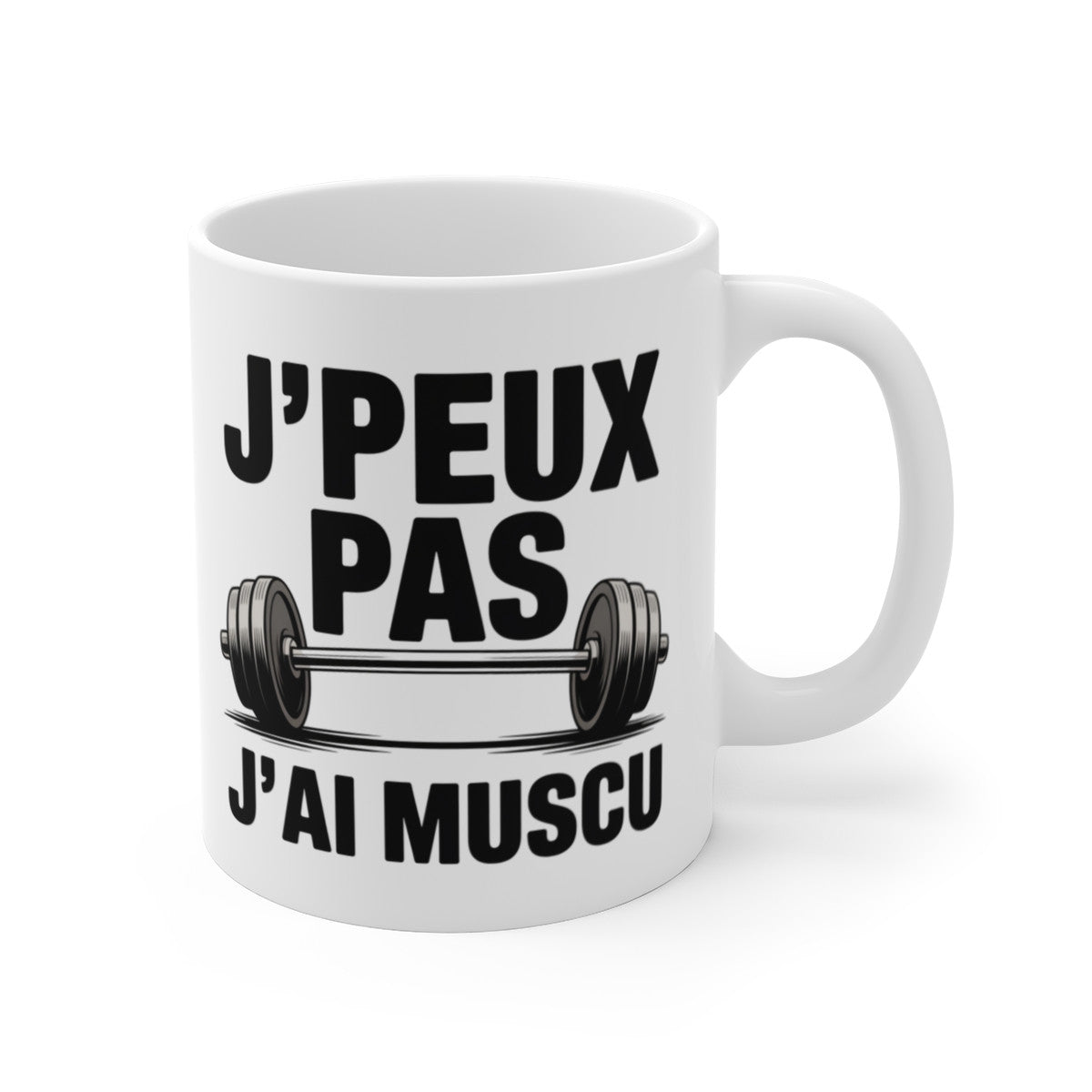 Mug Humour J’peux Pas J’ai Muscu – Tasse Céramique 325ml