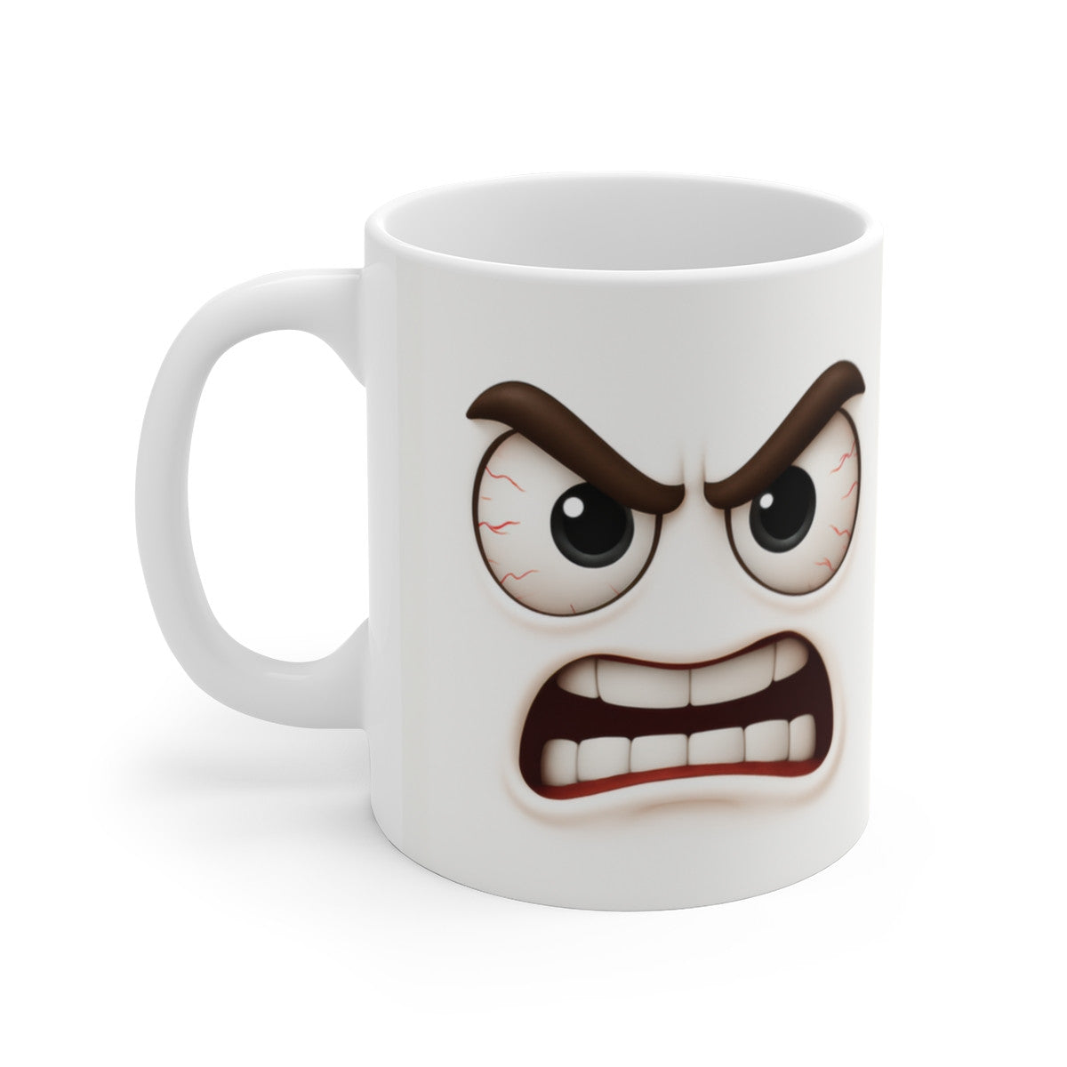 Mug Humour Visage Énervé – Tasse Colère Café Matin Céramique 325ml