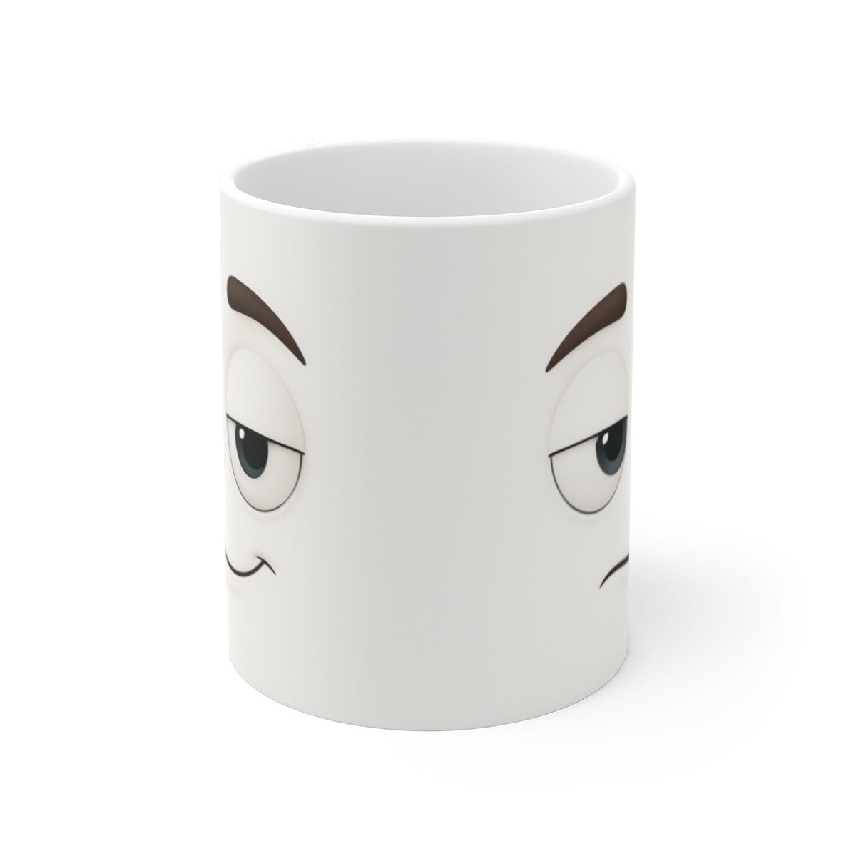 Mug Humour  Visage Ironique – Tasse Drôle Expression Amusée Céramique 325ml