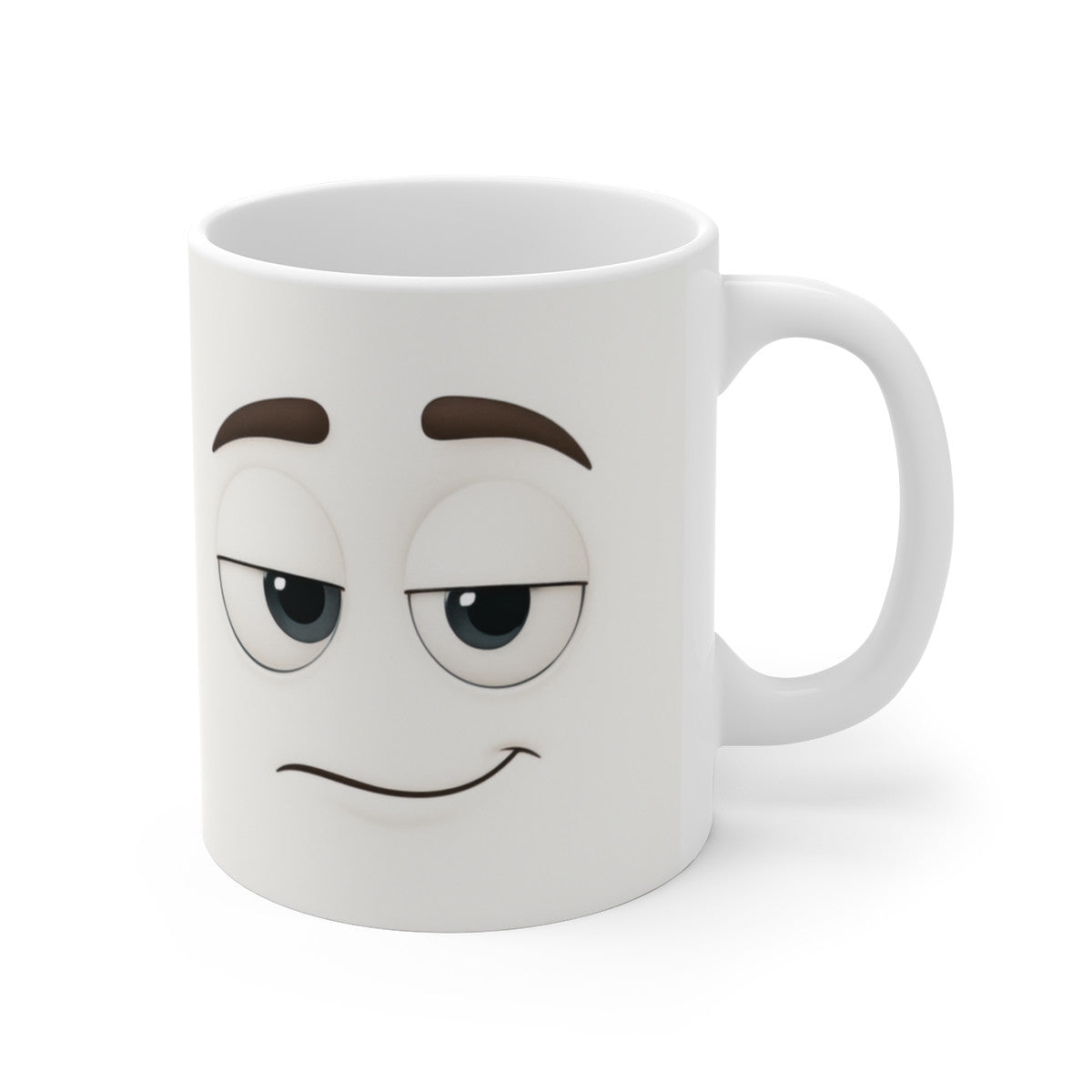 Mug Humour  Visage Ironique – Tasse Drôle Expression Amusée Céramique 325ml