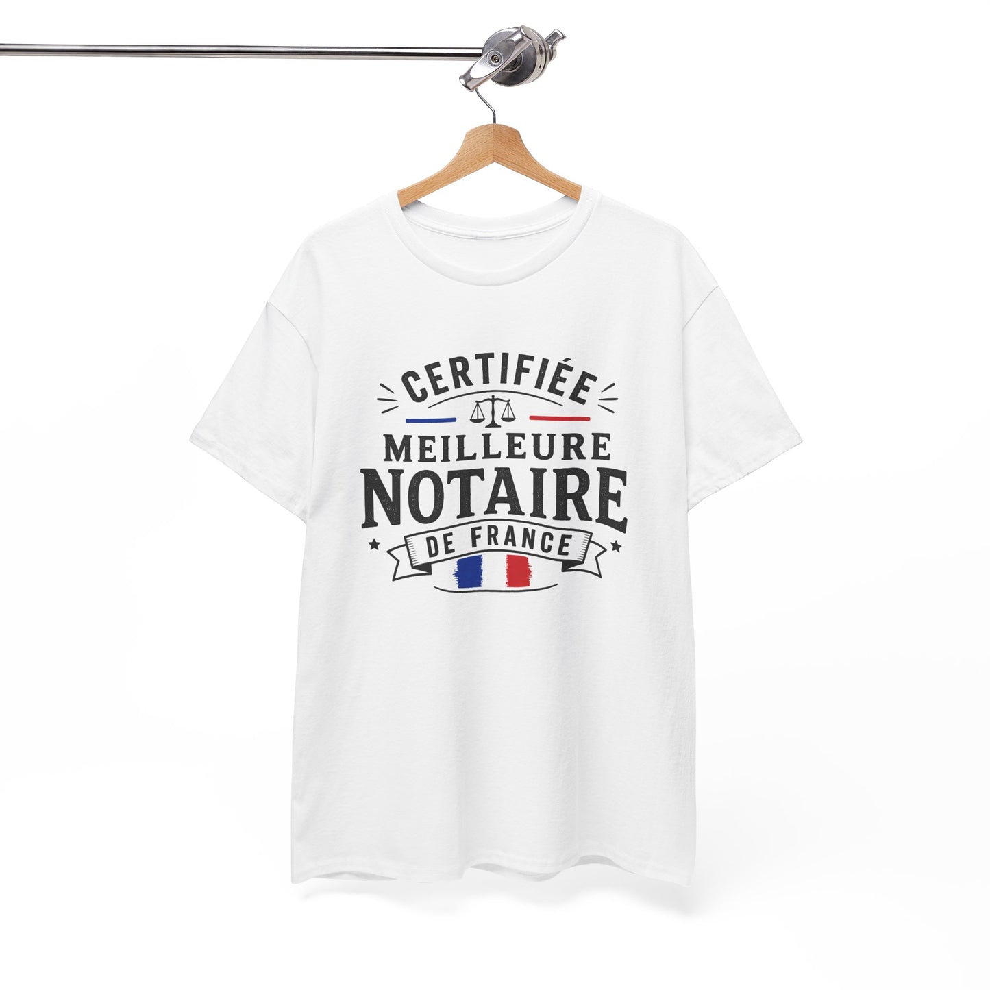 Tee Shirt Femme Notaire Cadeau Humour Métier Droit Justice Professionnelle Juridique Étude Notariale France