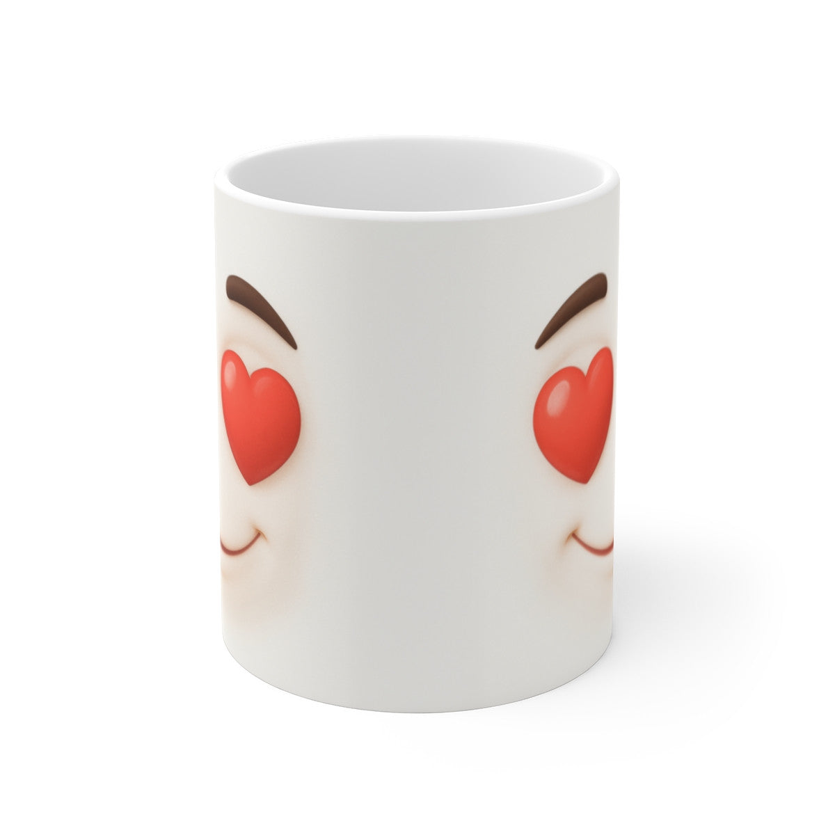 Mug Humour Amoureux Yeux Cœur – Tasse Drôle Romantique Céramique 325ml
