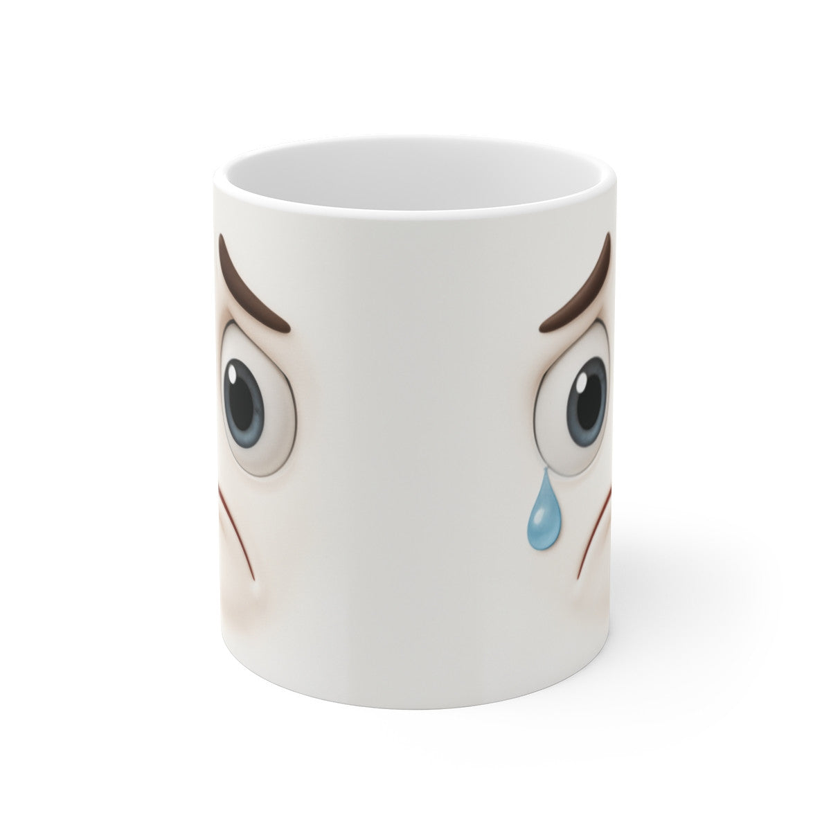 Mug Humour Visage Triste – Tasse Drôle Expression Émotive Céramique 325ml