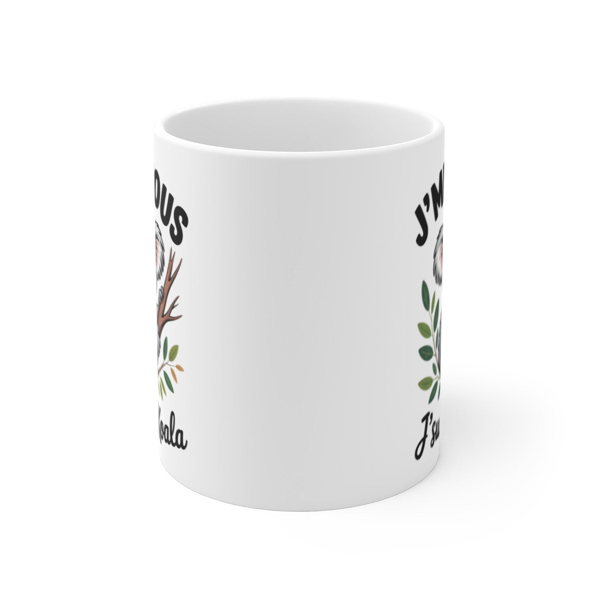 Mug Humour Koala – Tasse Drôle J’men Fous J’suis un Koala Céramique 325ml