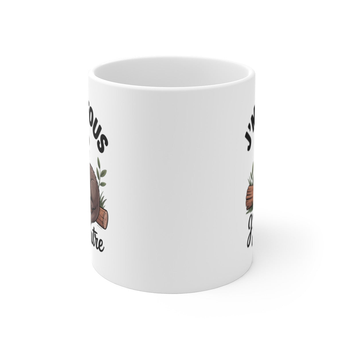 Mug Humour Loutre – Tasse Drôle J’men Fous J’suis une Loutre Céramique 325ml