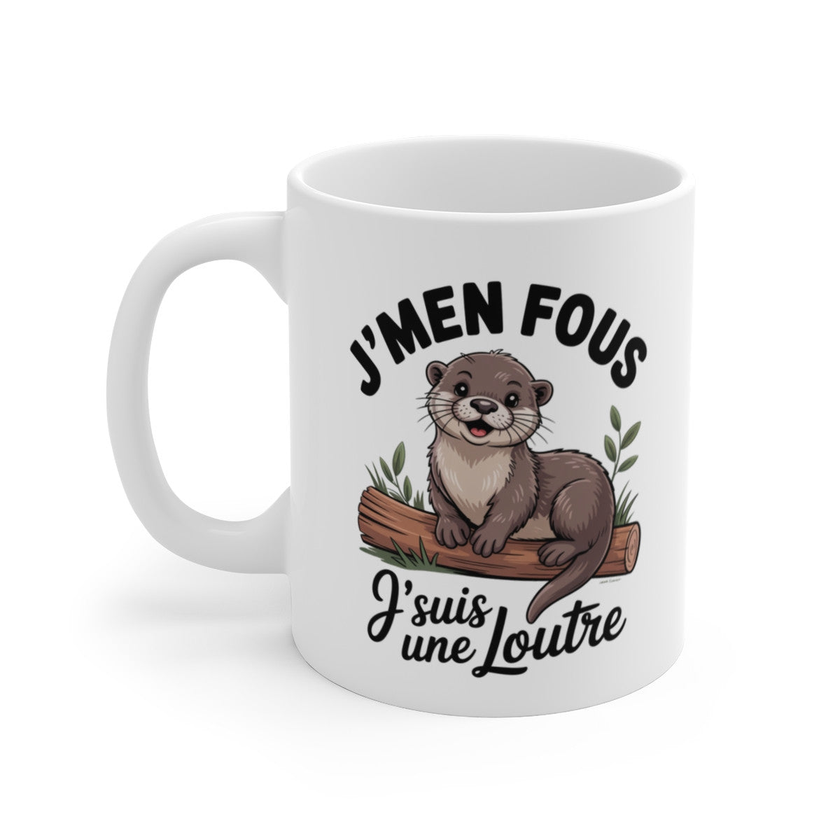 Mug Humour Loutre – Tasse Drôle J’men Fous J’suis une Loutre Céramique 325ml