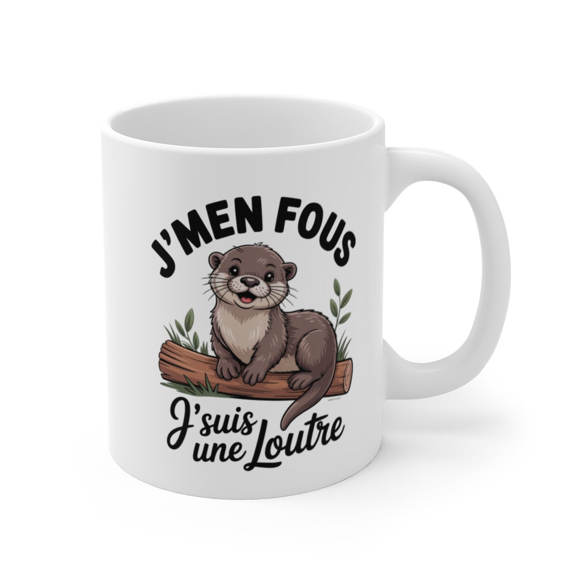 Mug Humour Loutre – Tasse Drôle J’men Fous J’suis une Loutre Céramique 325ml