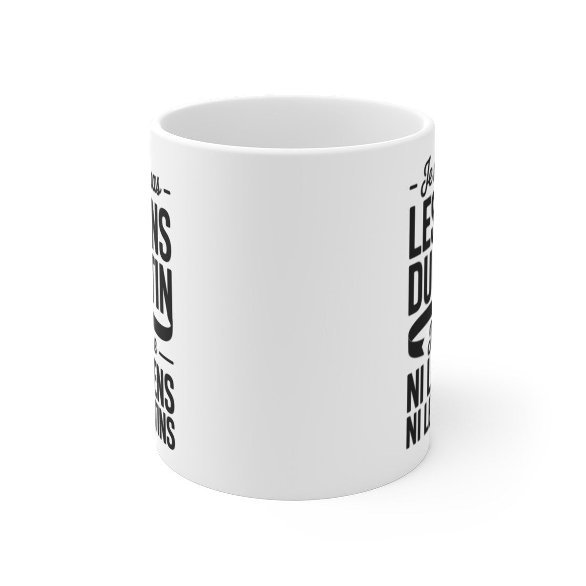 Mug Humour Matin – Tasse Drôle Je N’aime Pas Les Gens du Matin Céramique 325ml
