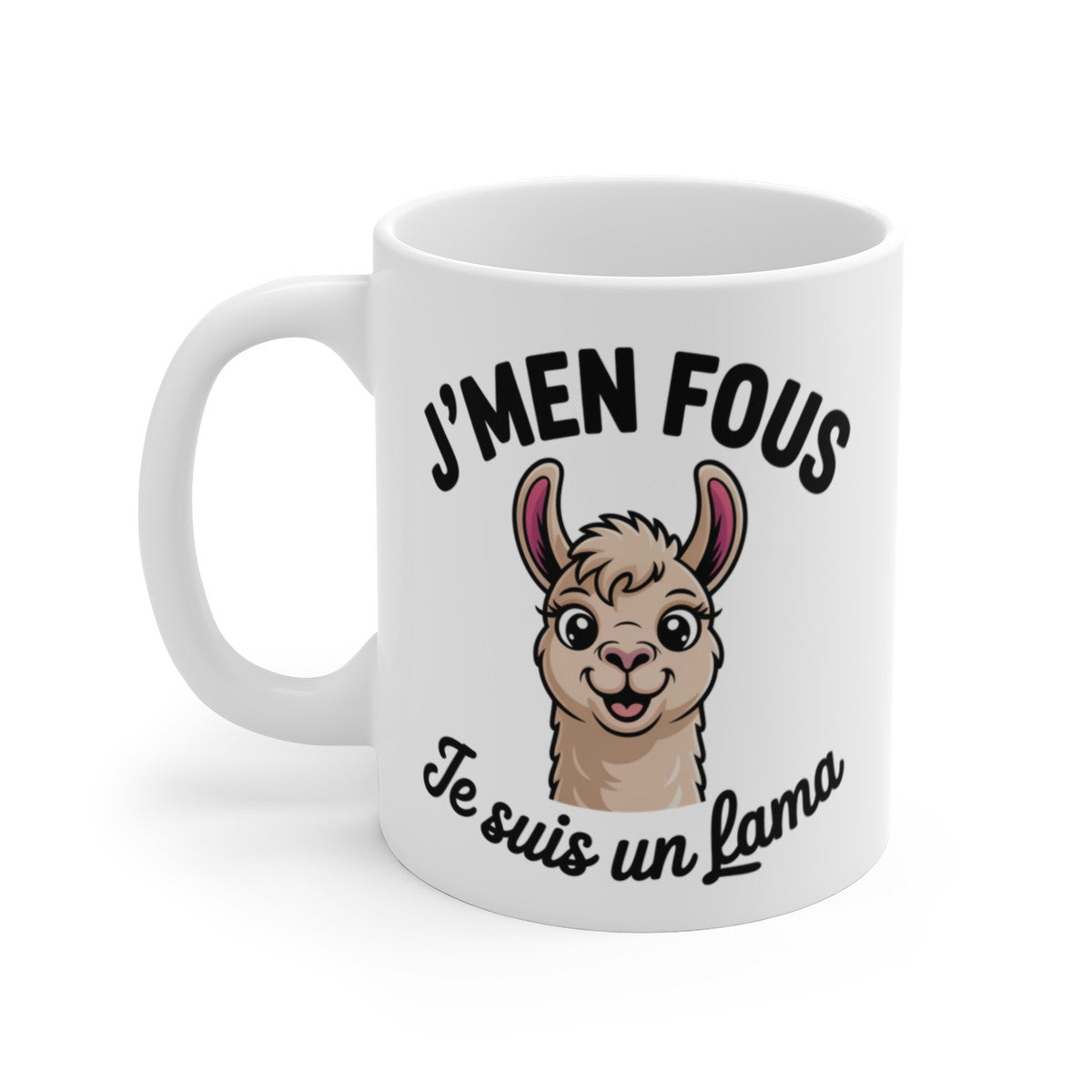 Mug Humour Lama – Tasse Drôle J’men Fous Je Suis Un Lama Céramique 325ml