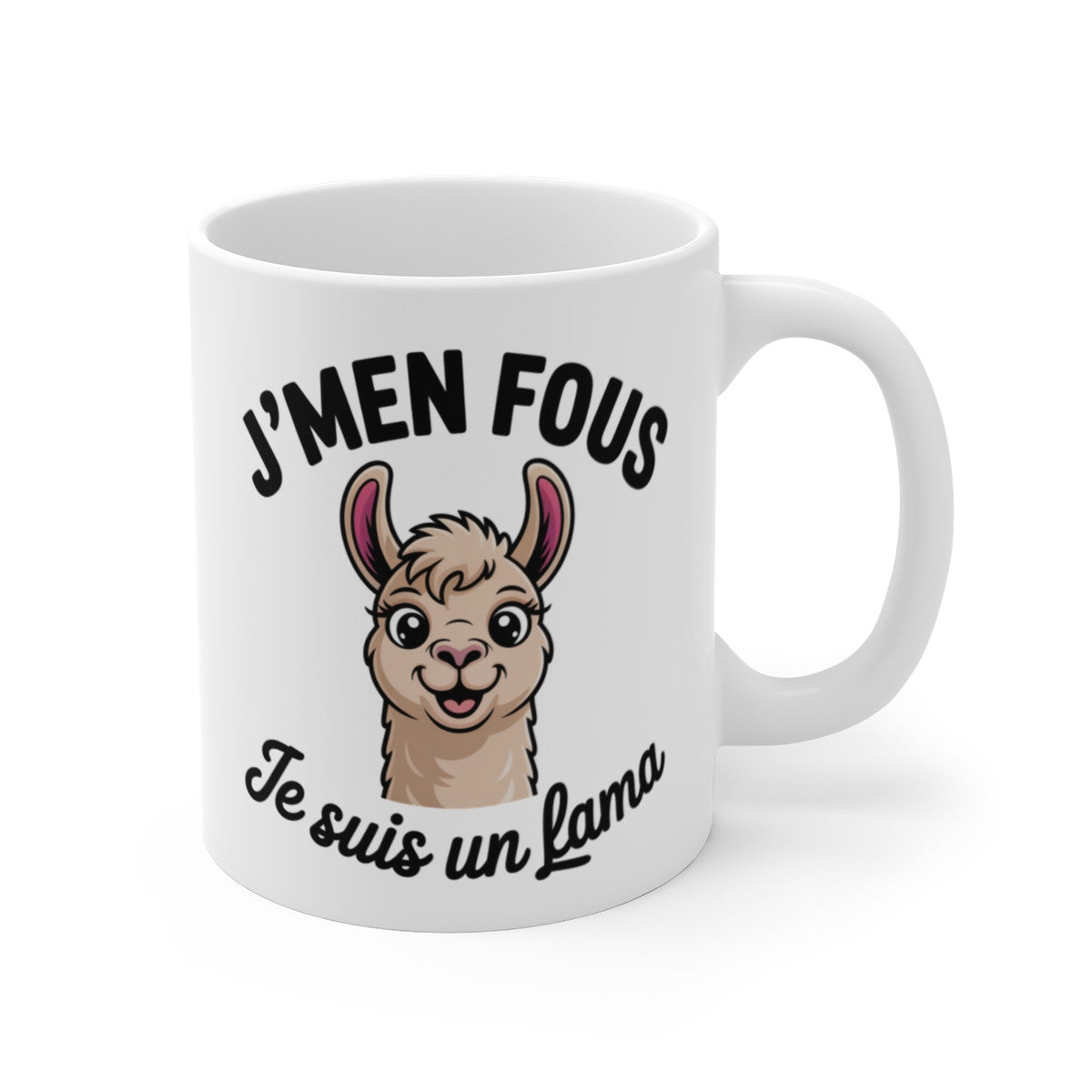 Mug Humour Lama – Tasse Drôle J’men Fous Je Suis Un Lama Céramique 325ml