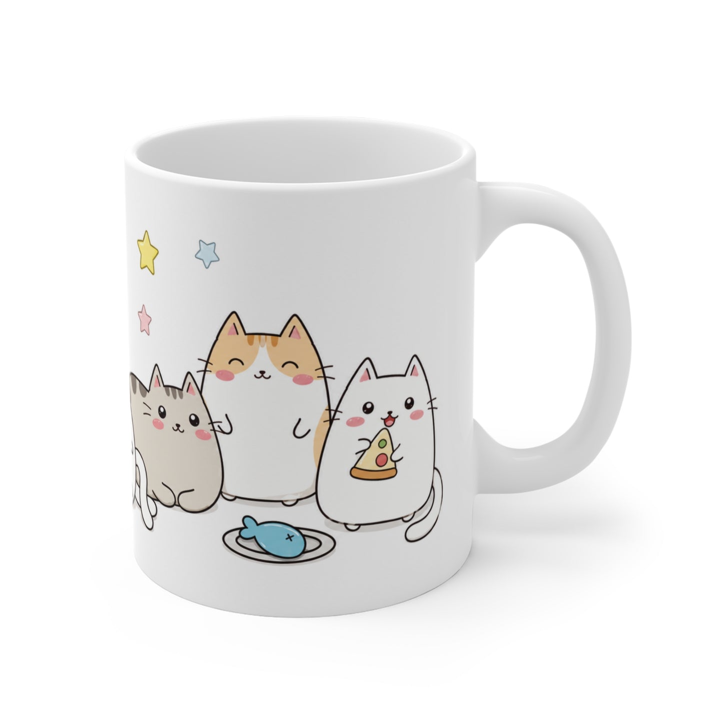 Tasse Chats Kawaii Mignons – Mug Chatons Cartoon Cute – Cadeau Femme Enfant Amoureux des Chats 325ml
