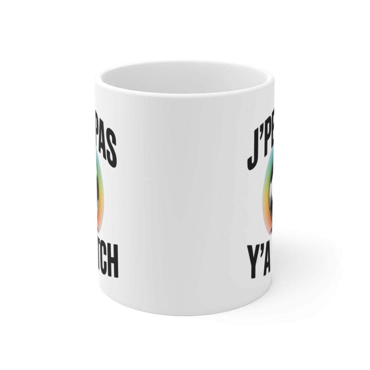 Mug J’peux Pas Y’a Match – Tasse Humour Football Supporter – Cadeau Original Joueur Fan de Foot