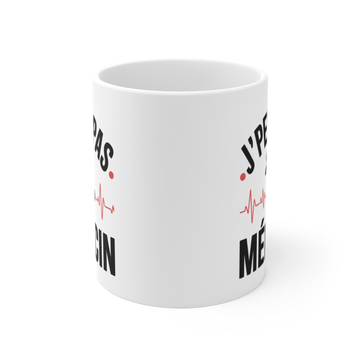 Mug J’peux Pas Je Suis Médecin – Tasse Humour Médecine – Cadeau Docteur, Interne, Étudiant Santé