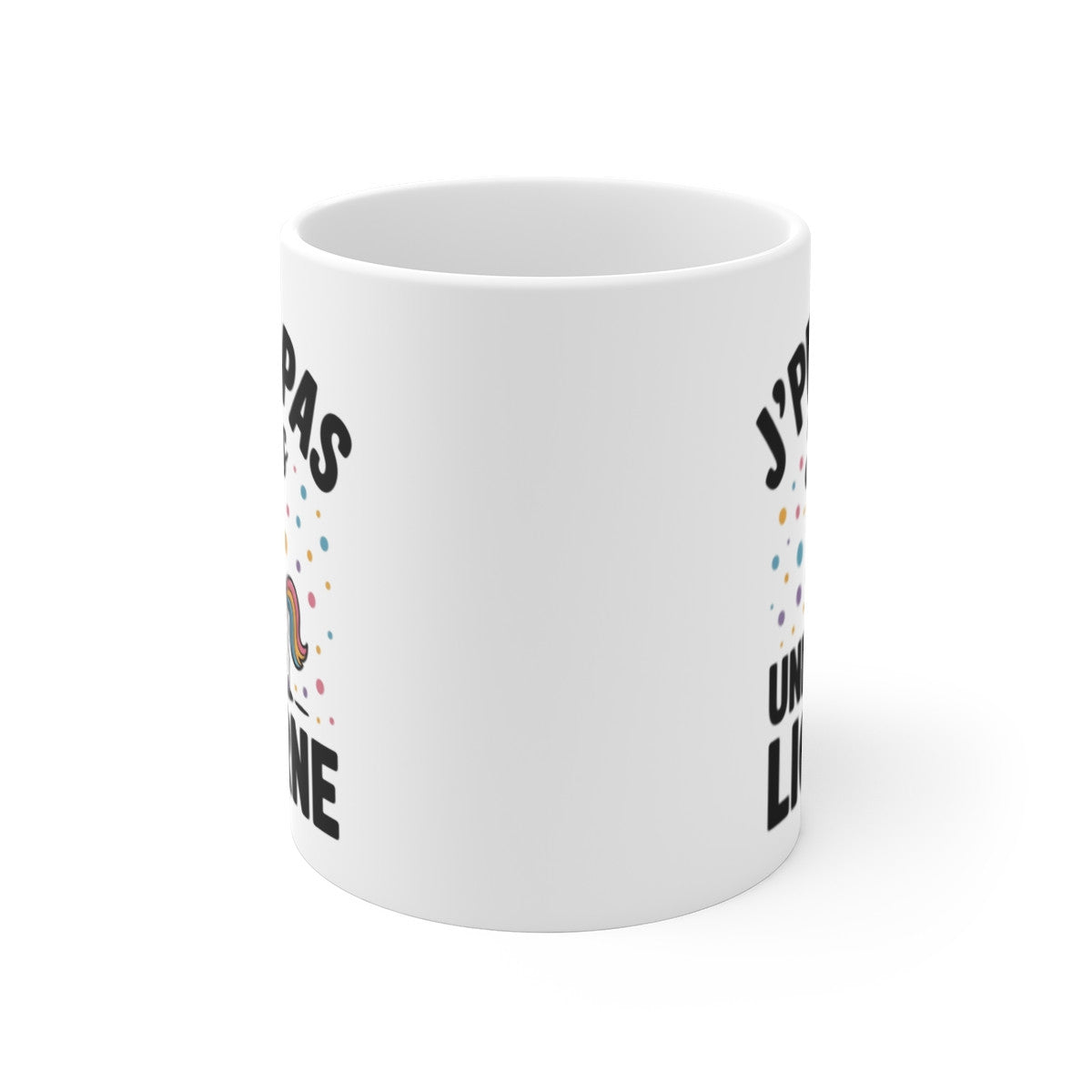Mug J’peux Pas Je Suis une Licorne – Tasse Humour Licorne Magique – Cadeau Fantaisie pour Fille, Femme, Ado