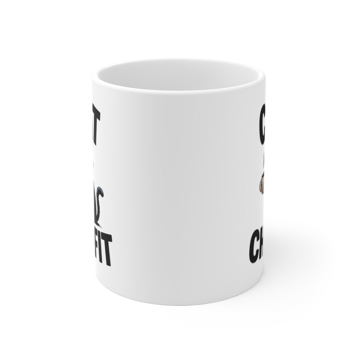 Mug Chat Humour – Chat Chuffit – Tasse Amusante avec Chat Noir Grognon et Café – Cadeau Original Amoureux des Chats