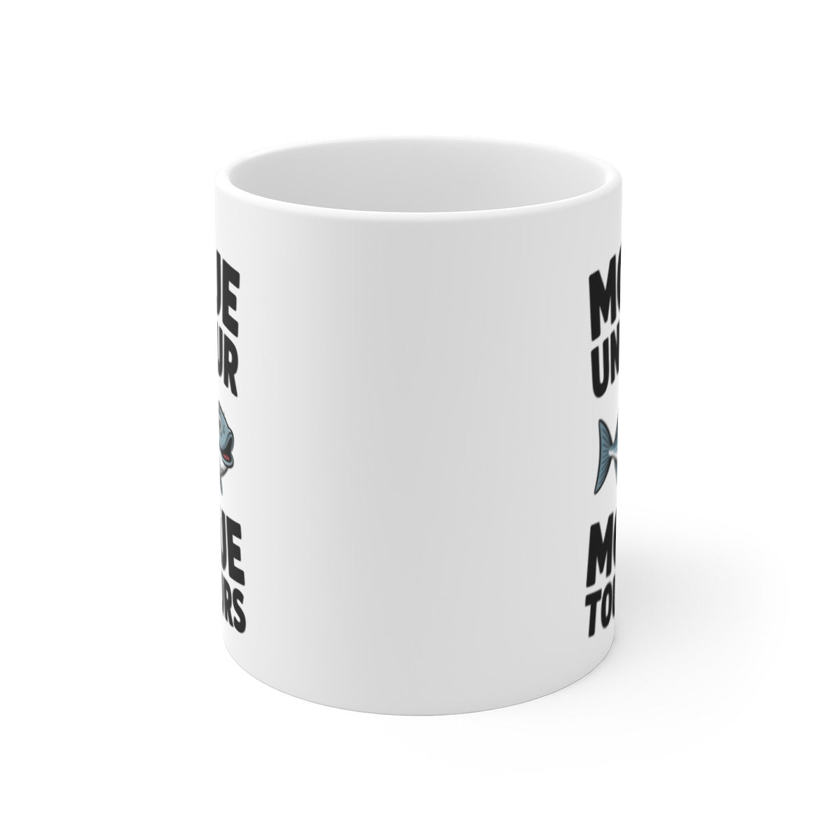 Mug Morue Humour – Tasse Céramique 325ml – Design Poisson Drôle – Compatible Micro-Ondes et Lave-Vaisselle