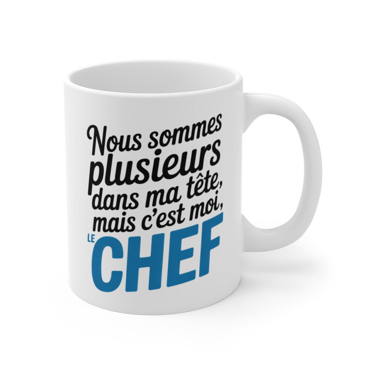 Mug Chef Humour – Tasse Céramique 325ml – Citation Drôle Originale – Compatible Micro-Ondes et Lave-Vaisselle