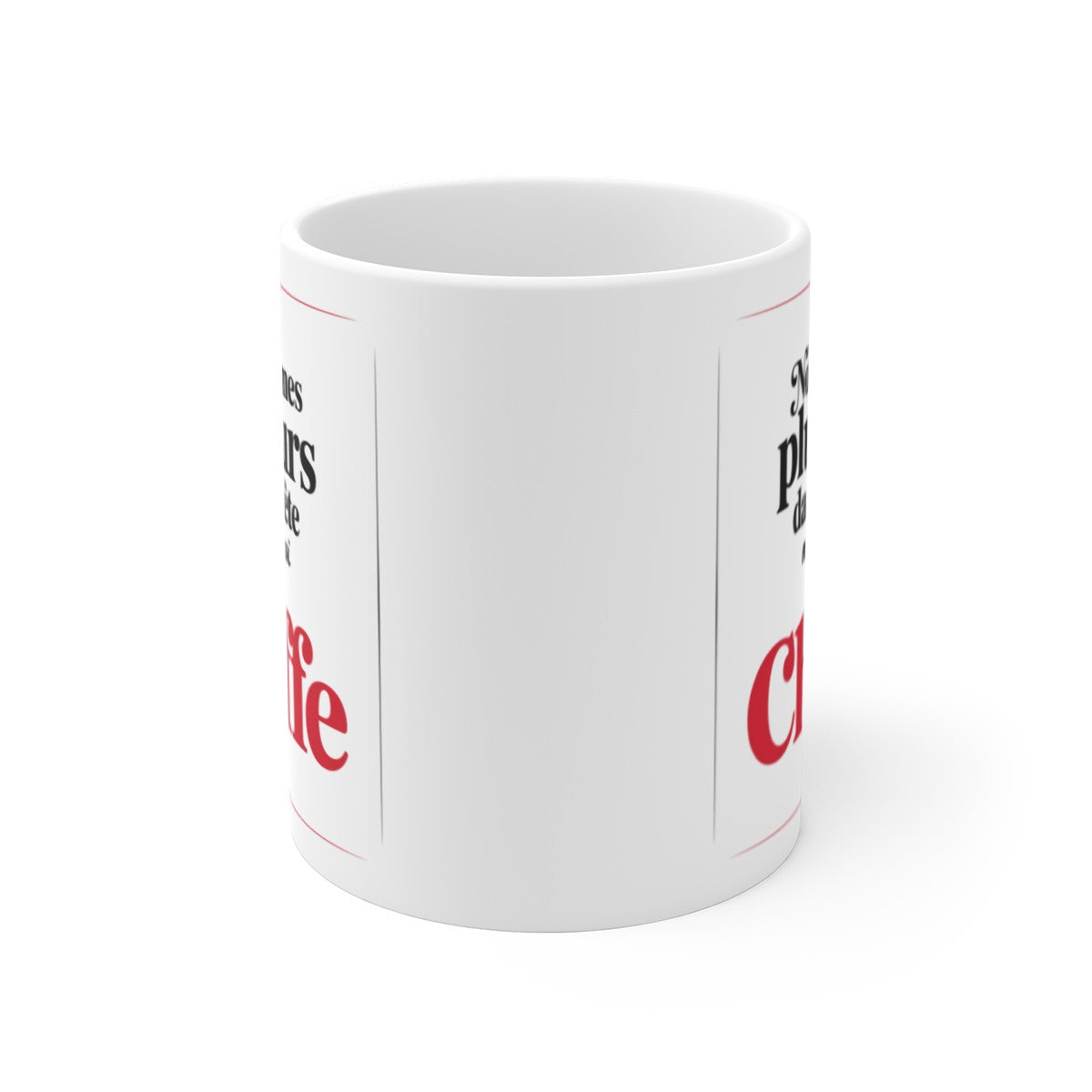 Mug La Cheffe Humour – Tasse Céramique 325ml – Citation Drôle Originale – Compatible Micro-Ondes et Lave-Vaisselle