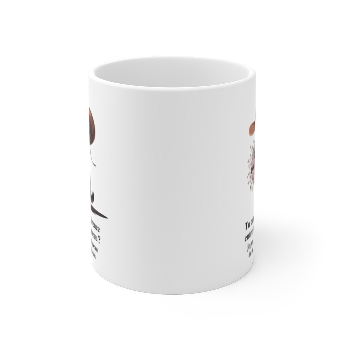 Mug Chat Cowboy – Tasse Céramique 325ml – Design Chaton Mignon et Citation Amusante