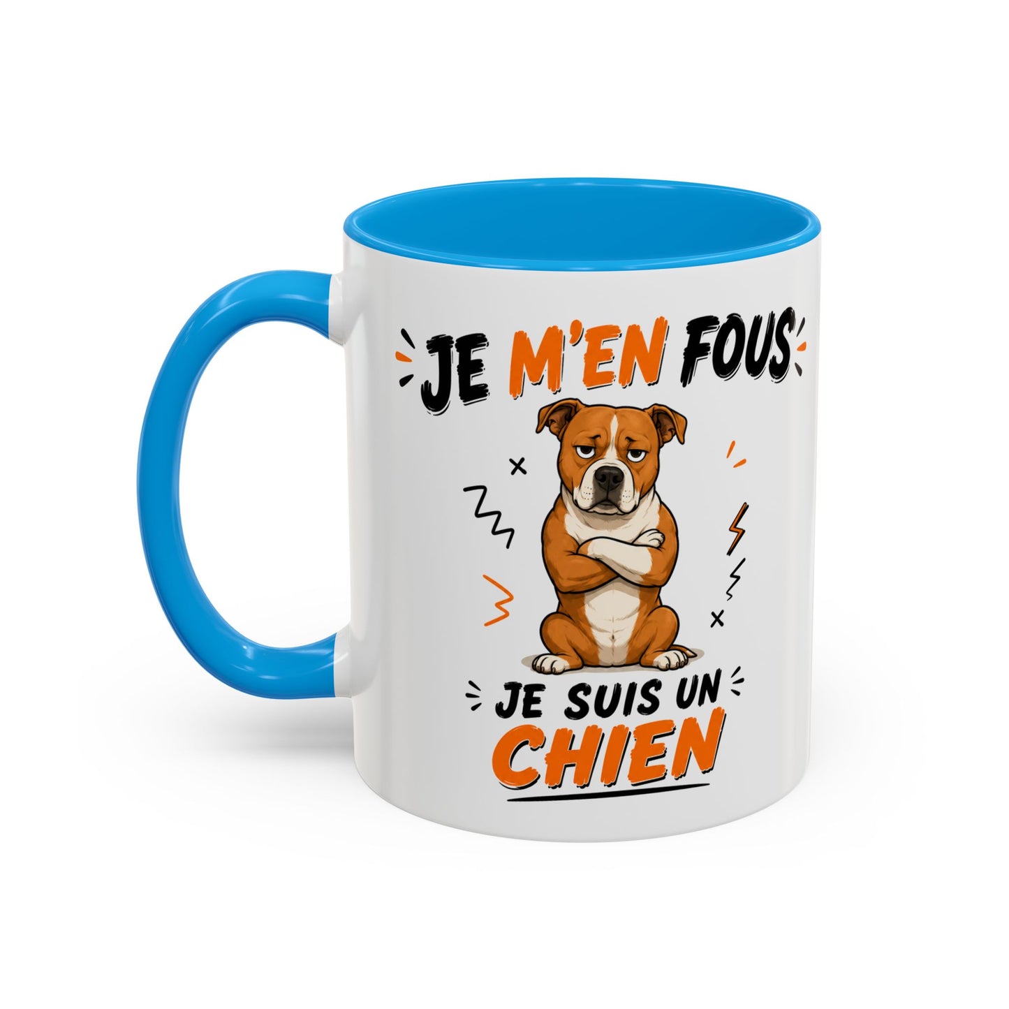 Tasse Je M’en Fous Je Suis Un Chien – Mug Humour Chien Mignon – Cadeau Original Amoureux des Chiens 325ml