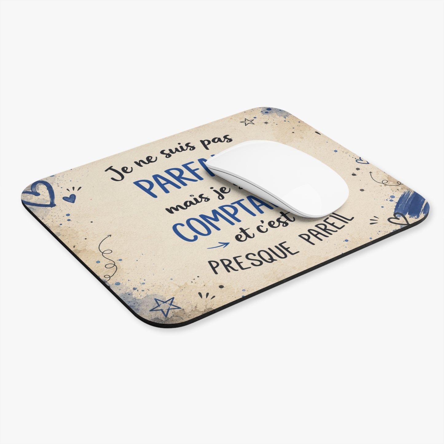 Tapis de Souris 22x18cm Je Ne Suis Pas Parfait Mais Je Suis Comptable Cadeau Comptable Homme Humour Bureau Gaming