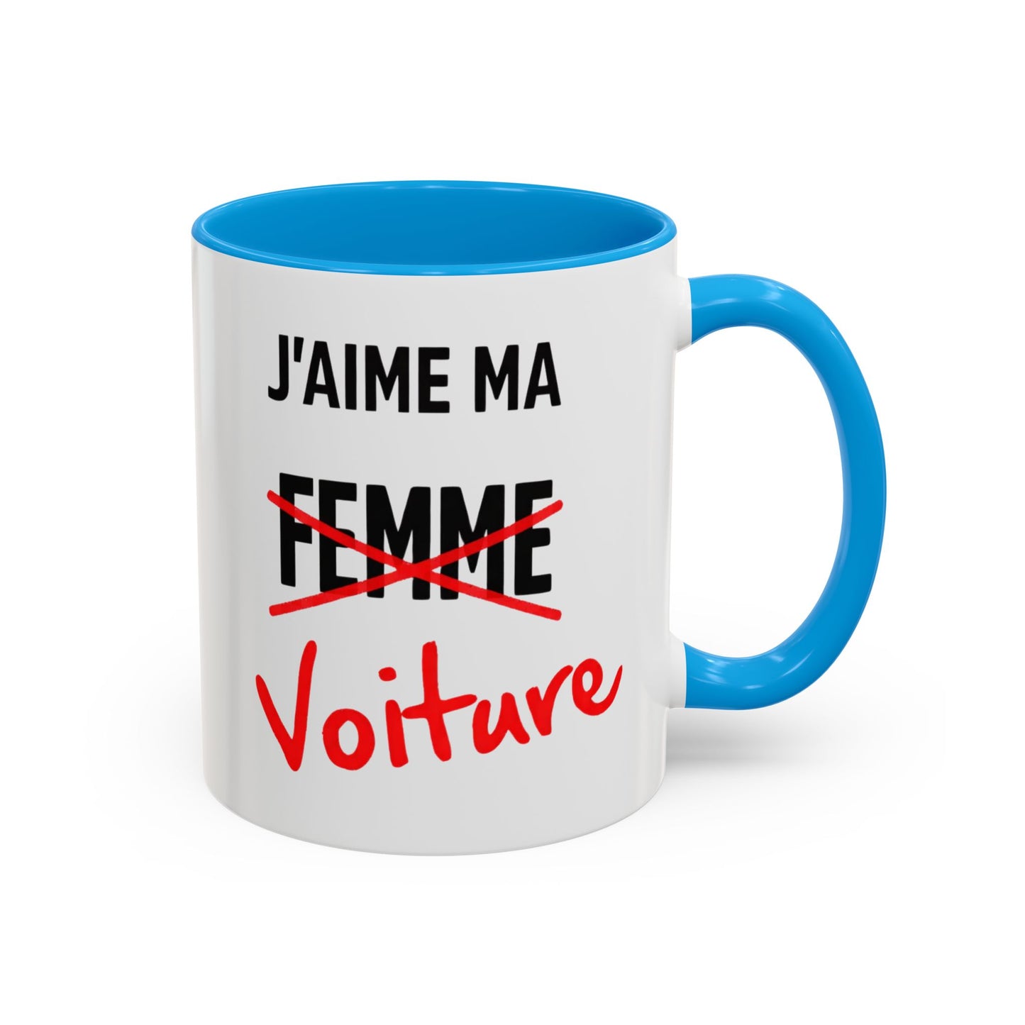 Tasse J’aime ma Voiture 325ml – Mug Céramique Humour Auto Passion Automobile Cadeau Original