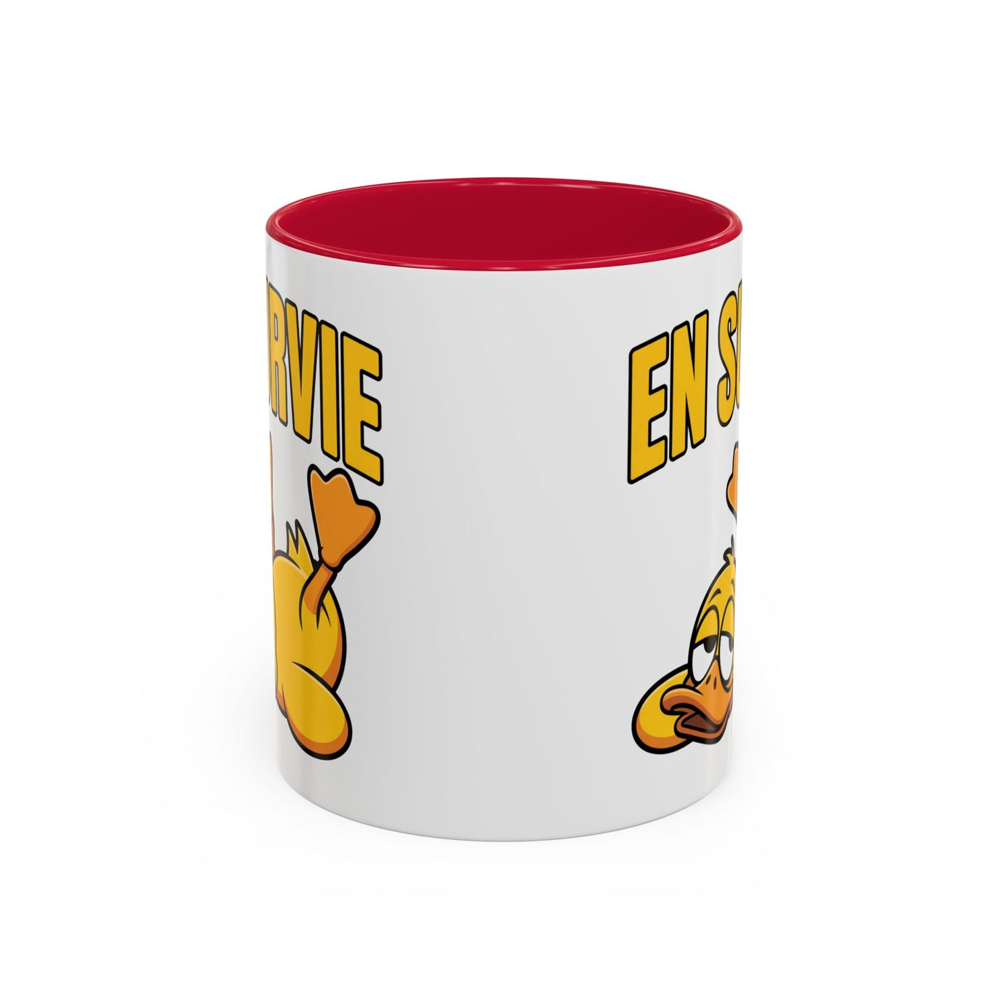 Mug Drôle En Survie – Tasse Humoristique avec Canard Fatigué – Cadeau Humour Bureau Café 325ml
