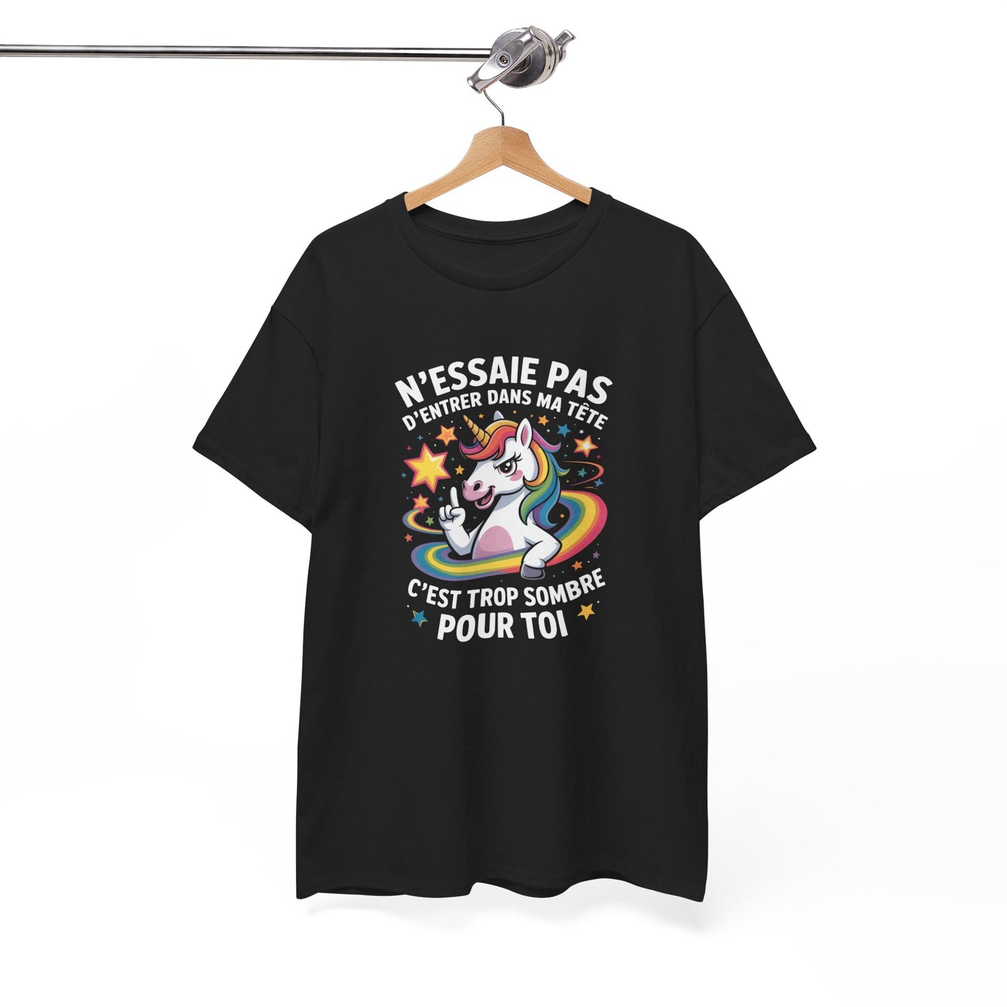 T-shirt Drôle N’essaie pas d’entrer dans ma tête Tee Shirt Humour Idée Cadeau Femme