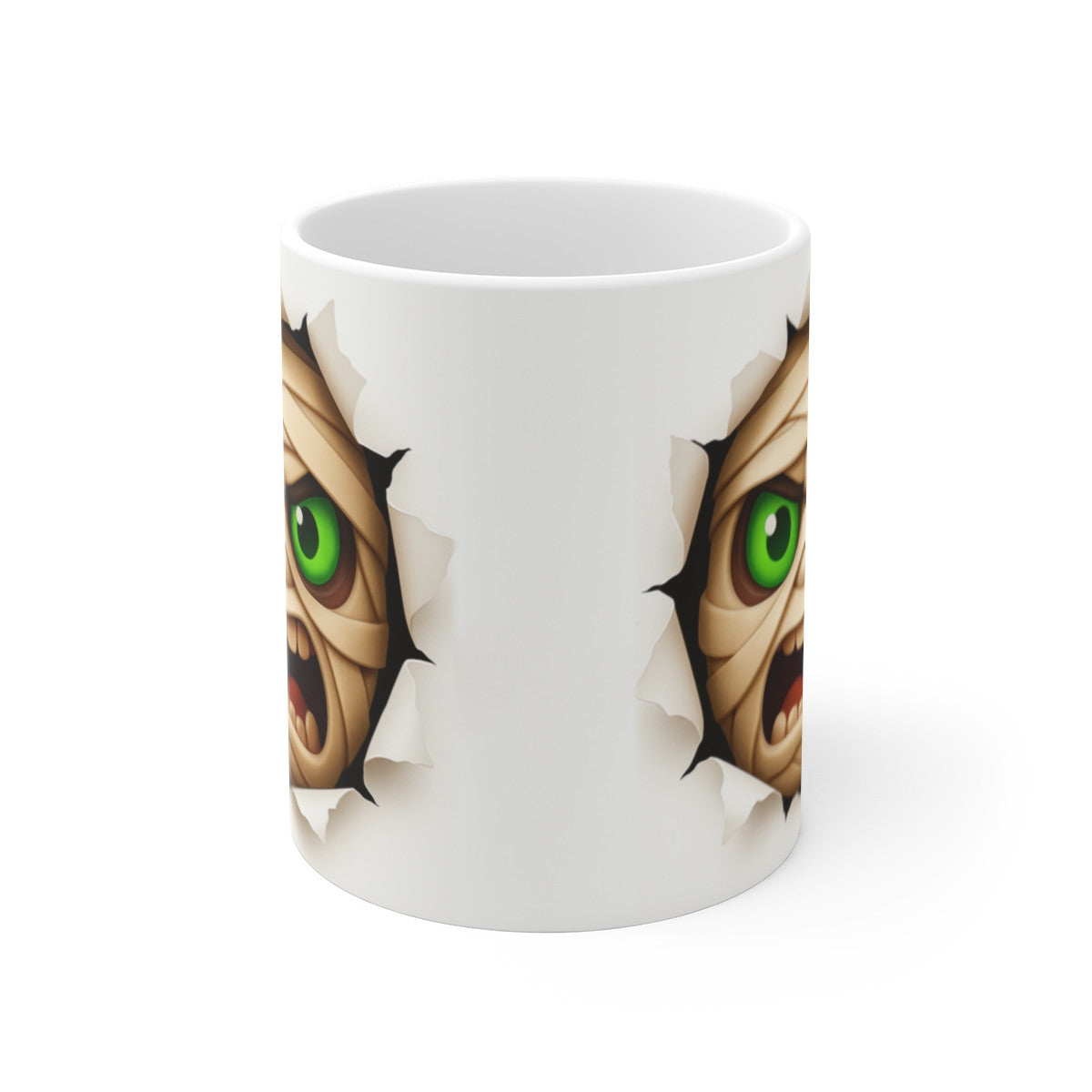 Mug Momie Colérique – Tasse Halloween 3D 325ml – Design Cartoon Effrayant & Drôle – Cadeau Original