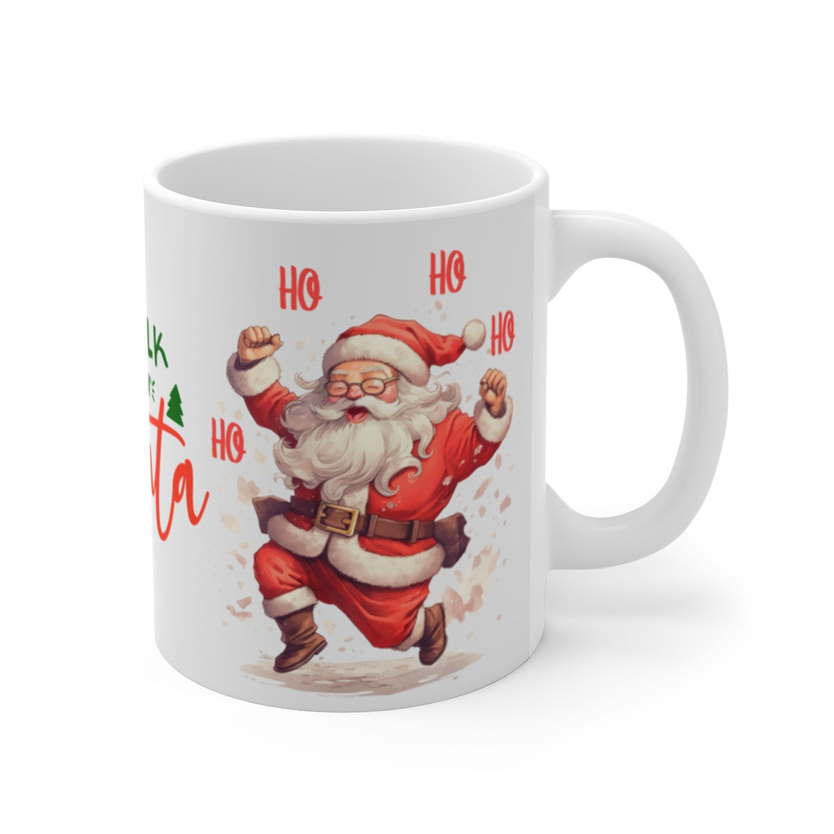 Tasse Noël “Milk for Santa” – Mug Père Noël Céramique 325 ml – Design Festif Ho Ho Ho