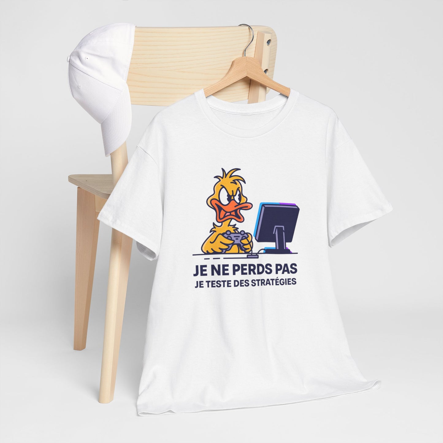 T-Shirt Gamer Humour Je Ne Perds Pas Je Teste Des Stratégies – Tee Shirt Gaming Drôle Manette Jeu Vidéo Rage Cadeau Homme Ado