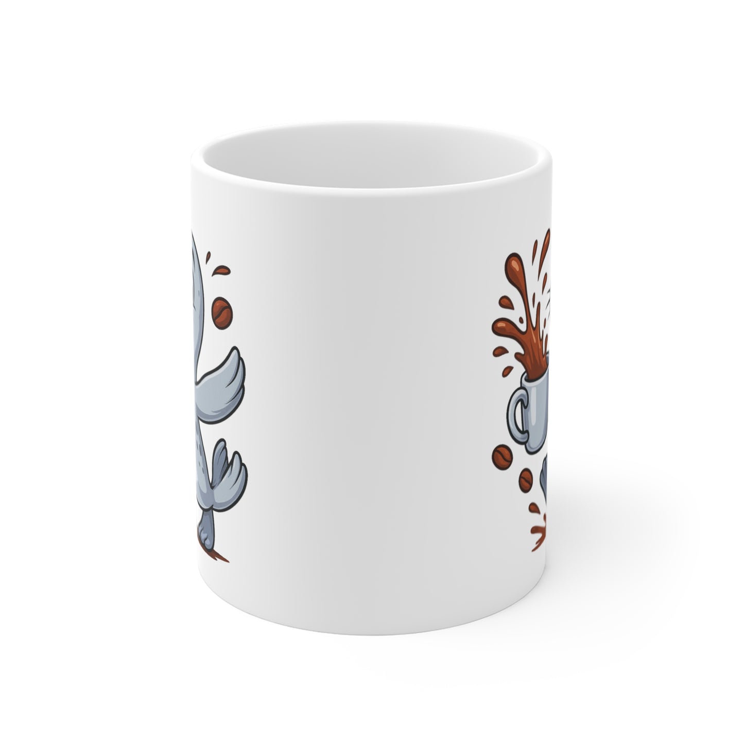 Tasse Phoque Amusant – Mug Café Cartoon Céramique 325ml – Cadeau Original Animal Marin Mignon