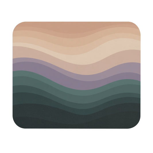 Tapis de souris 22x18 cm – Motif Ondes Abstraites Pastel – Design Moderne & Couleurs Douces – Surface Lisse
