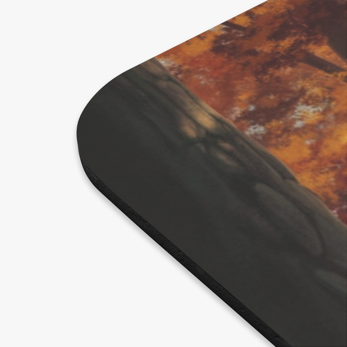 Tapis de souris 22x18 cm – Renard dans la Forêt d’Automne – Illustration Nature & Lumière Dorée – Surface Lisse