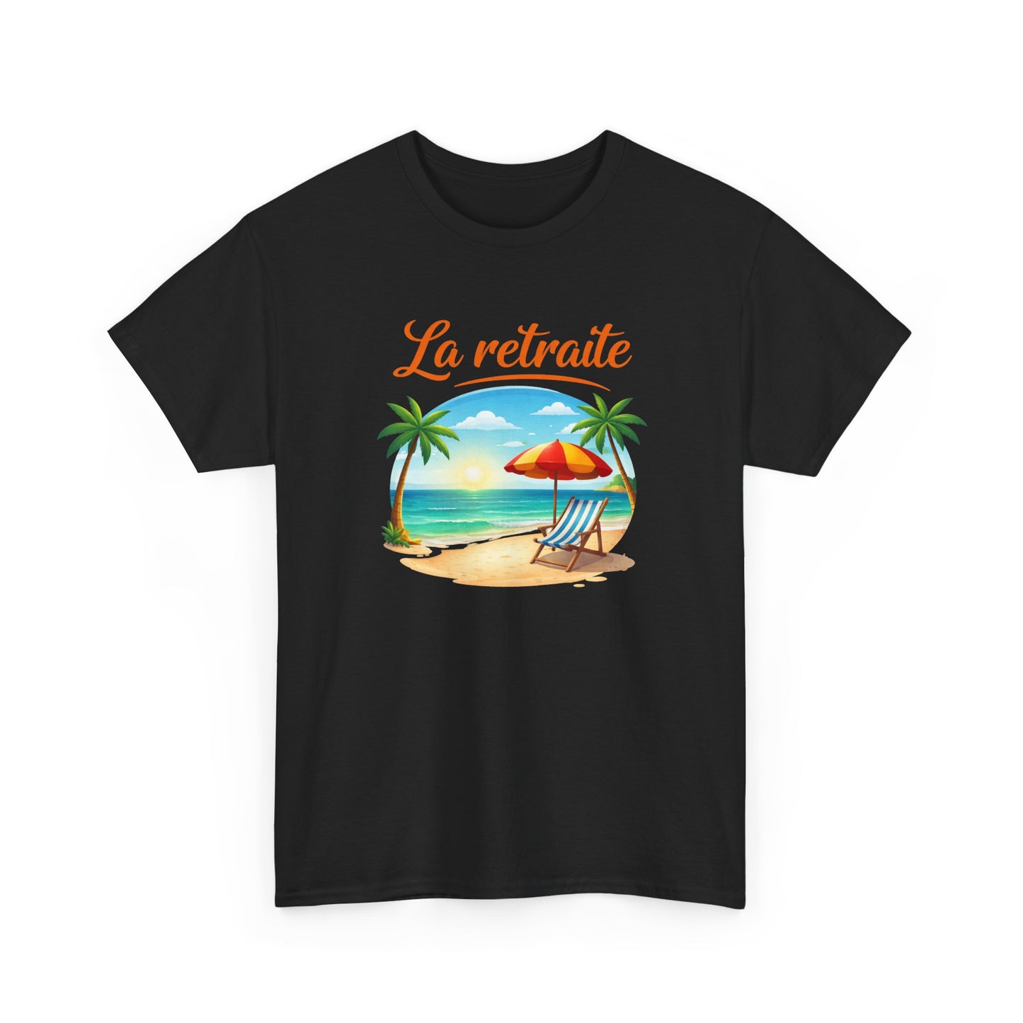T-Shirt Retraite Vacances – La Retraite Soleil Plage Palmier – Cadeau Retraité Homme Femme Voyage