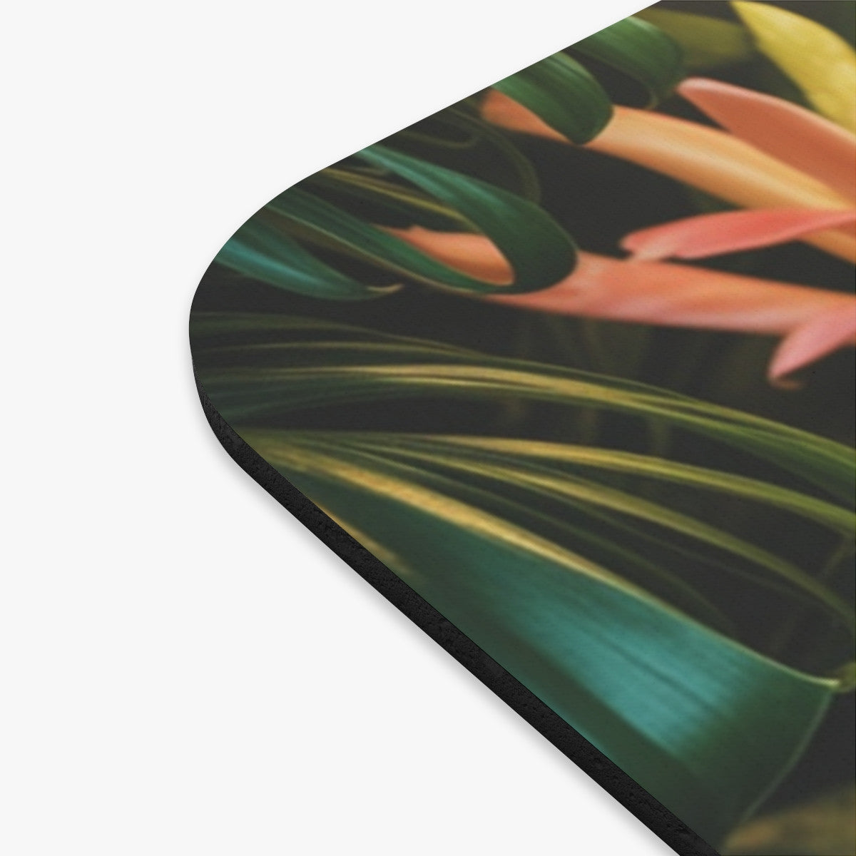 Tapis de souris 22x18 cm – Caméléon Tropical Multicolore – Feuilles Exotiques & Jungle Lumineuse