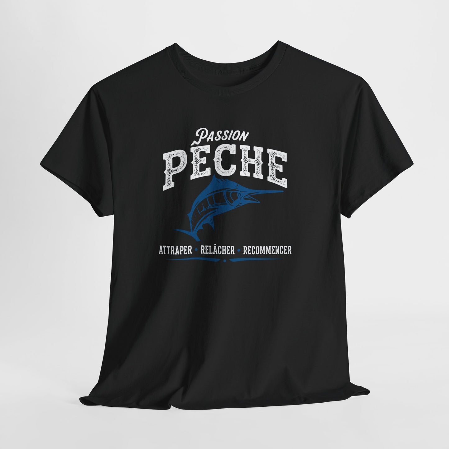 T-Shirt Pêche Homme et Femme – Cadeau Pêcheur Passionné – Poisson Pêche Sportive – Idée Cadeau Pêche Anniversaire Noël