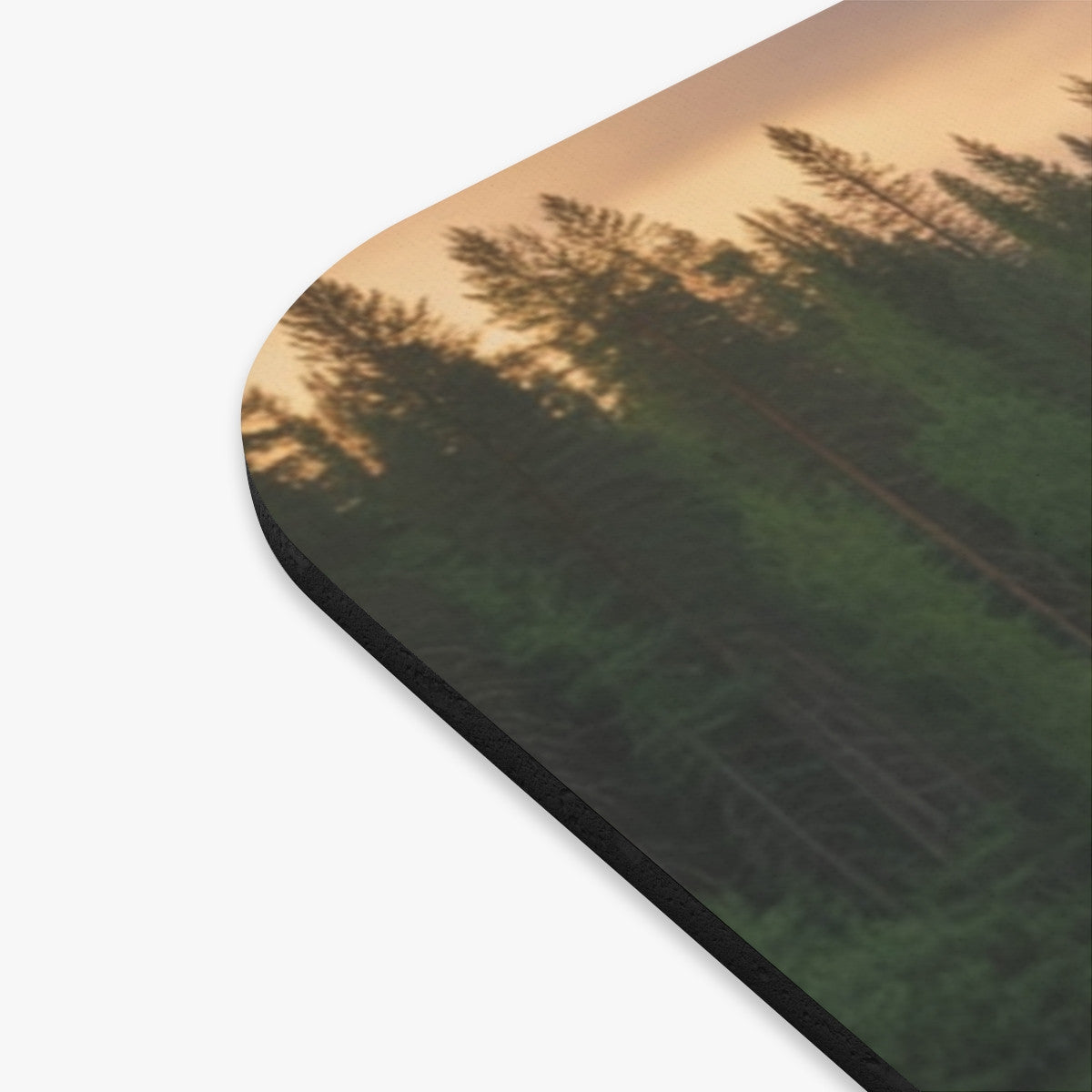 Tapis de souris 22x18 cm – Castor au Bord de la Rivière – Nature Nordique & Sérénité Forestière