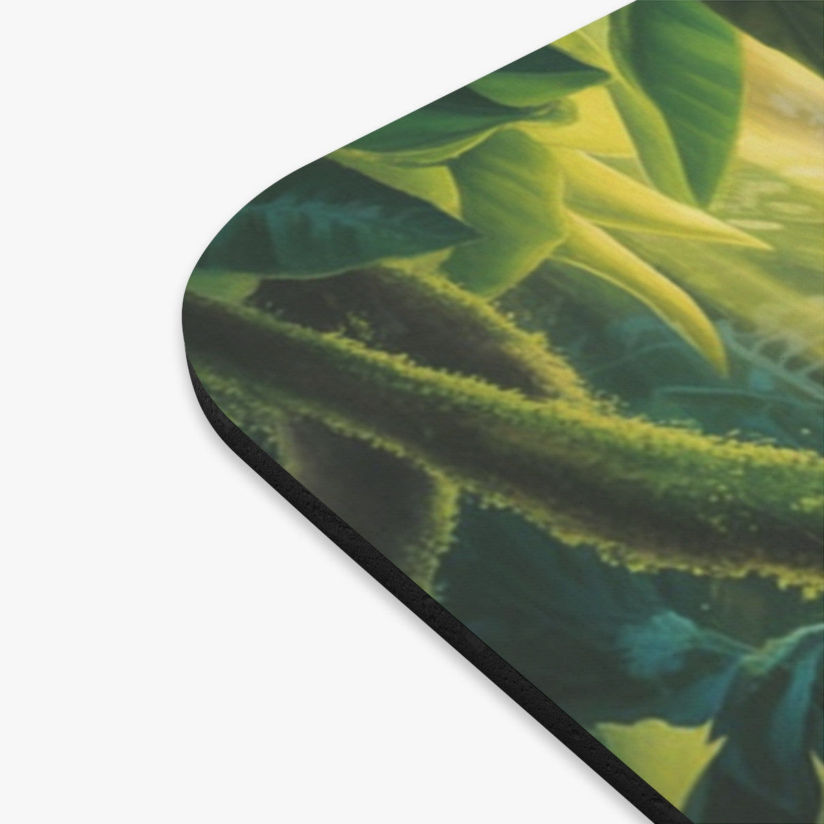 Tapis de souris 22x18 cm – Iguane Tropical au Soleil – Jungle Luxuriante & Lumière Dorée