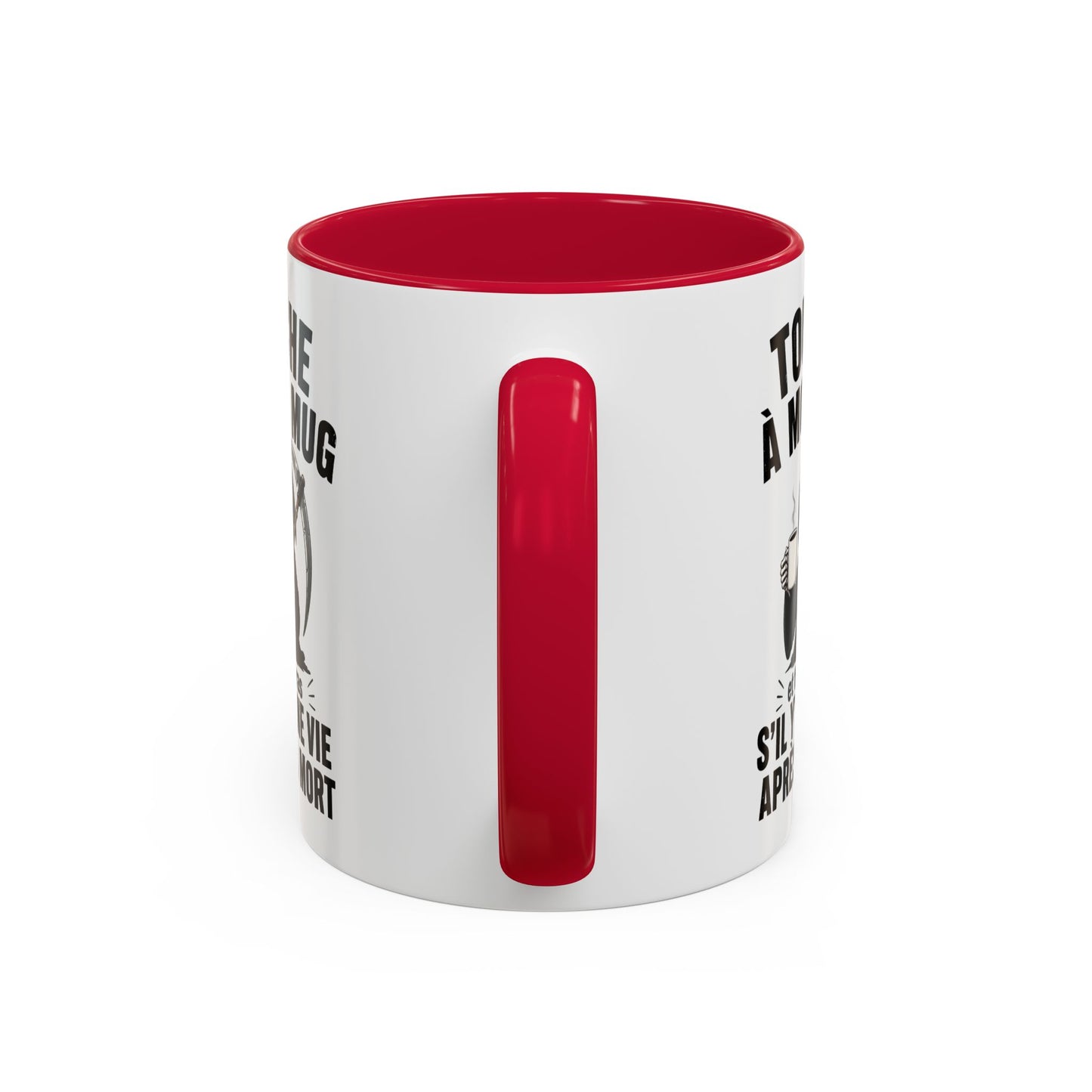 Tasse Touche à Mon Mug et Tu Verras S’il Y a Une Vie Après la Mort – Mug Humour Noir Faucheuse – Cadeau Homme Femme 325ml