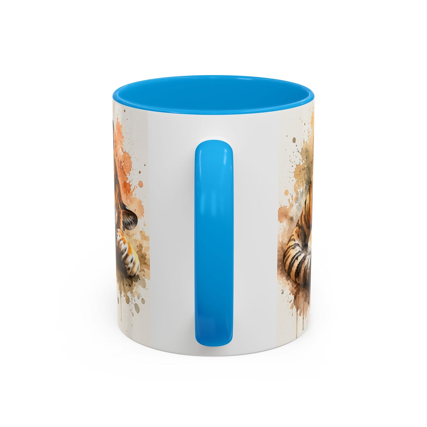 Tasse Tigre Aquarelle – Mug Tigre Endormi Relaxant – Cadeau Animal Sauvage Homme Femme 325ml
