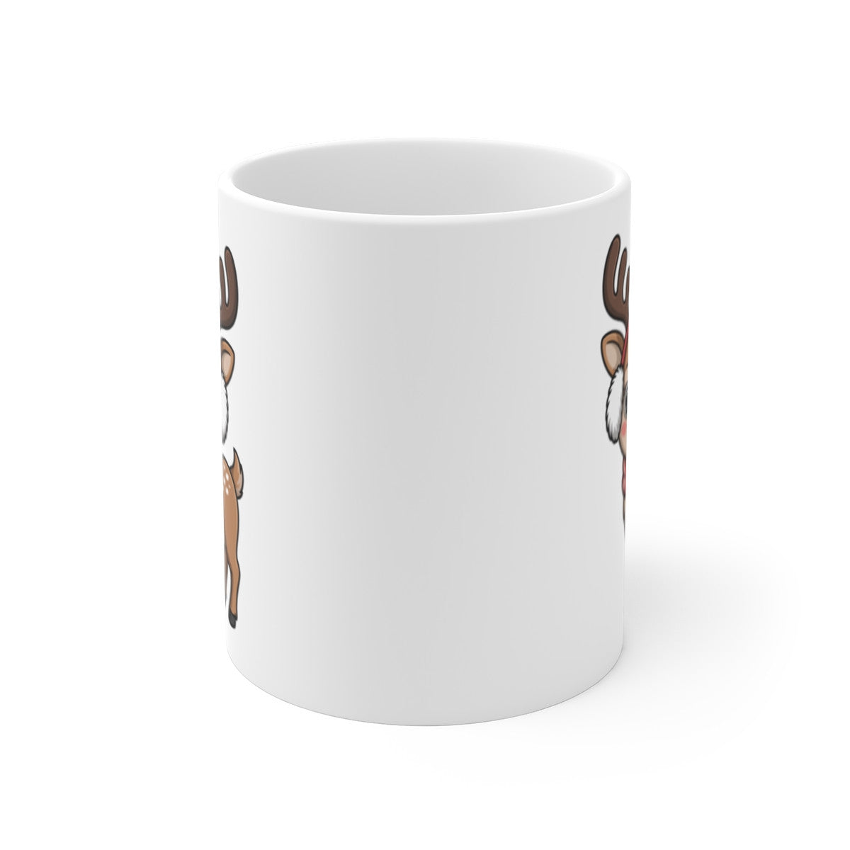 Tasse Renne de Noël Mignonne – Mug Hiver Festif Céramique 325ml – Cadeau Noël Enfant & Adulte