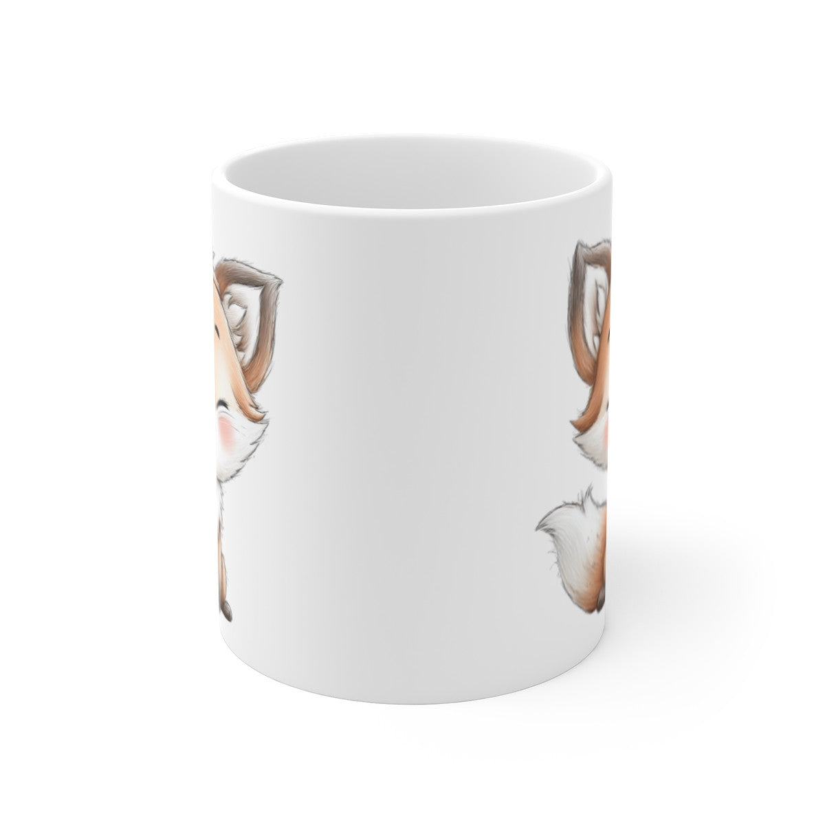 Tasse Céramique Renard Mignon – Mug Animaux Doux et Adorable – Cadeau Nature Poétique 325 ml