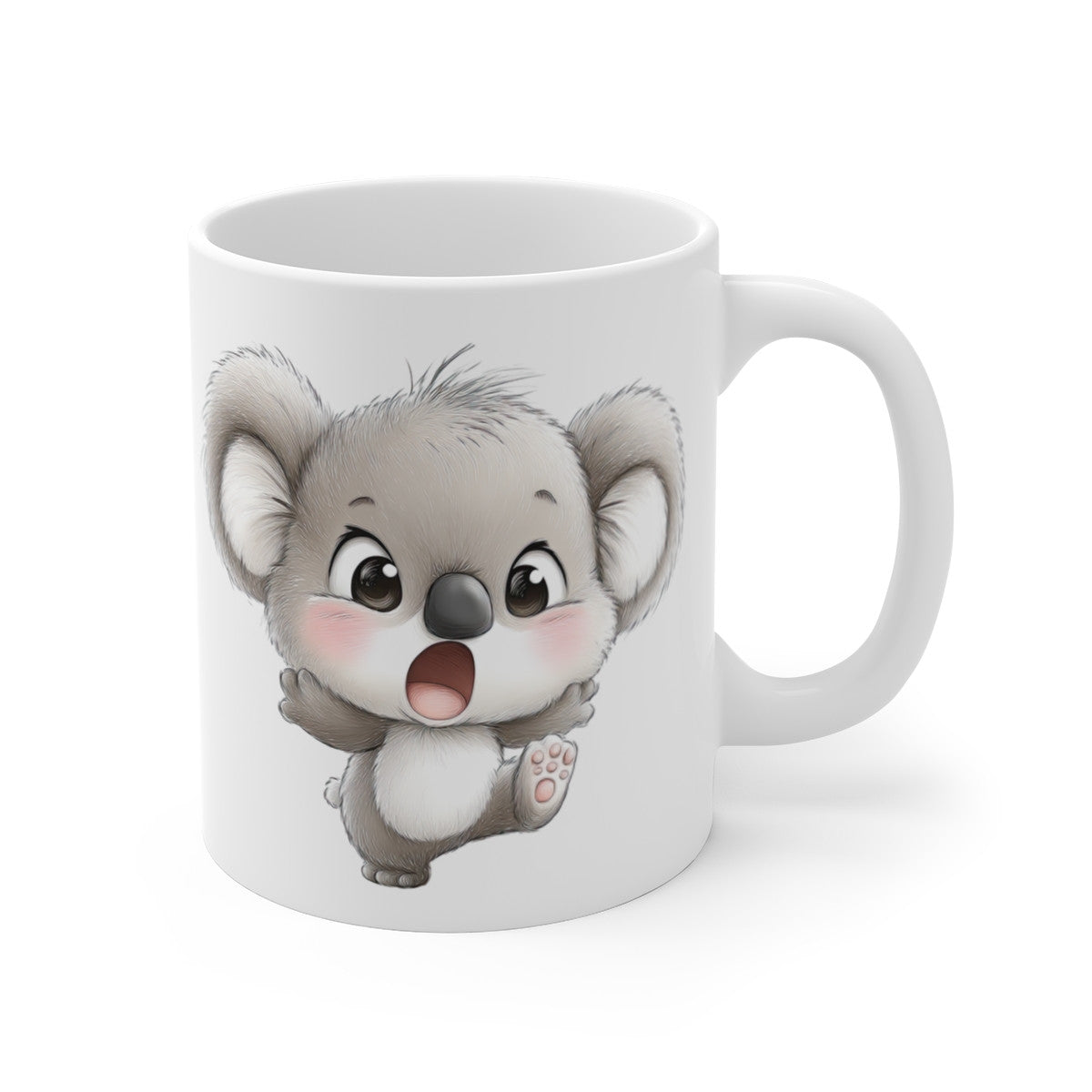 Tasse Céramique Koala Mignon – Mug Animaux Adorable – Cadeau Nature Poétique 325 ml