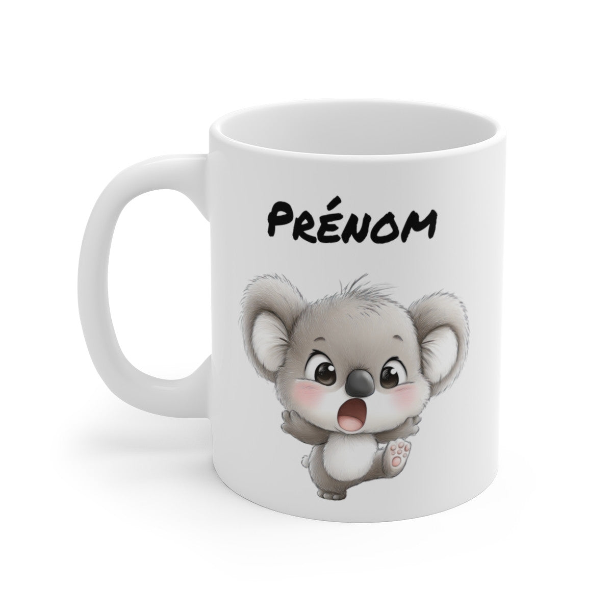 Tasse Personnalisable Koala Mignon – Mug Prénom Animaux Adorable – Cadeau Nature Poétique 325 ml