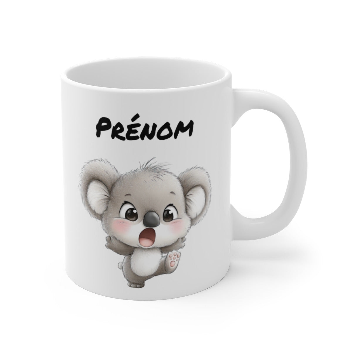 Tasse Personnalisable Koala Mignon – Mug Prénom Animaux Adorable – Cadeau Nature Poétique 325 ml