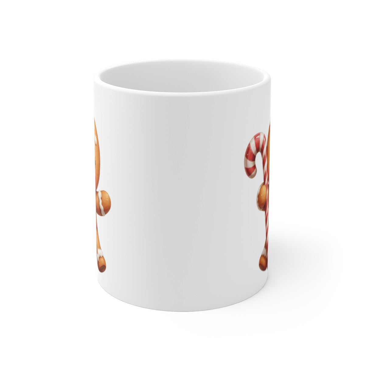 Tasse Céramique Bonhomme Pain d’Épices – Mug Noël Mignon – Cadeau Gourmand Festif 325 ml