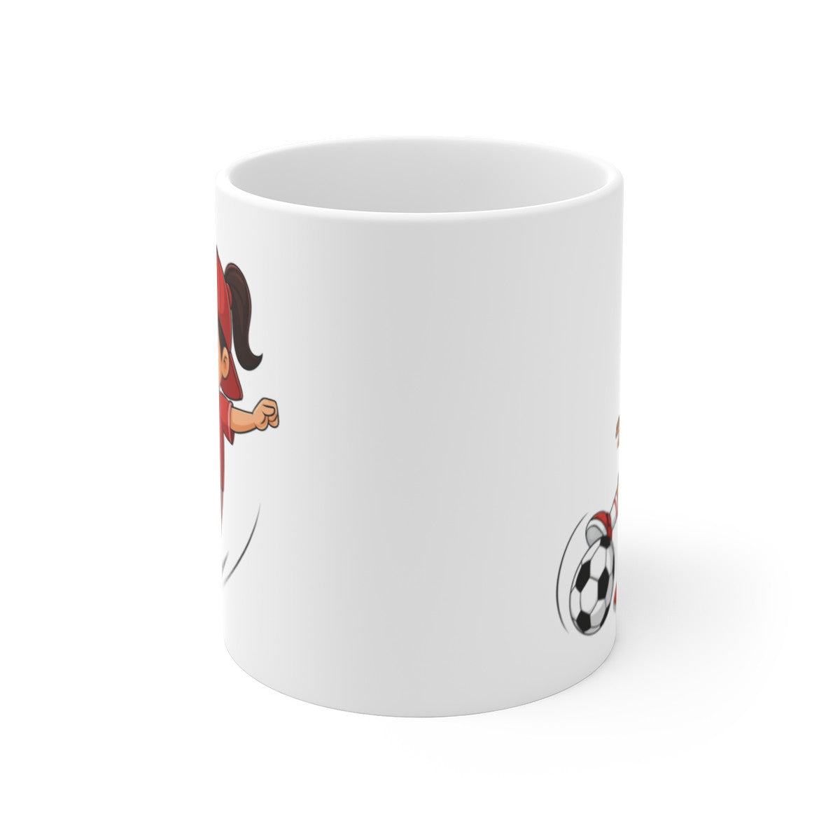 Tasse Foot Fille 325ml – Mug Football Petite Joueuse Cartoon – Cadeau Sport Enfant